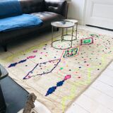 Vintage Berber carpet with full color 250x140cm