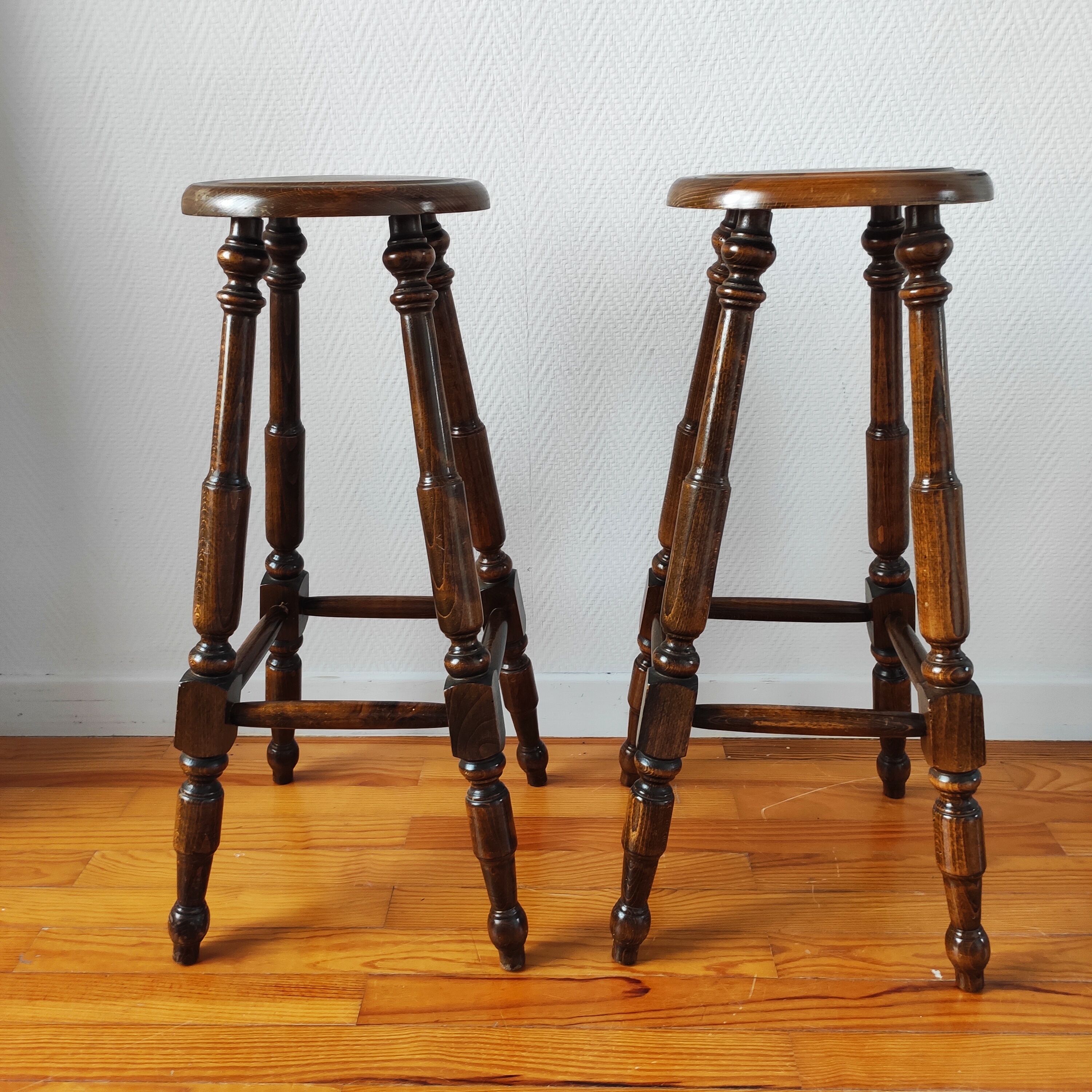 Paire de tabouret de bar vintage
