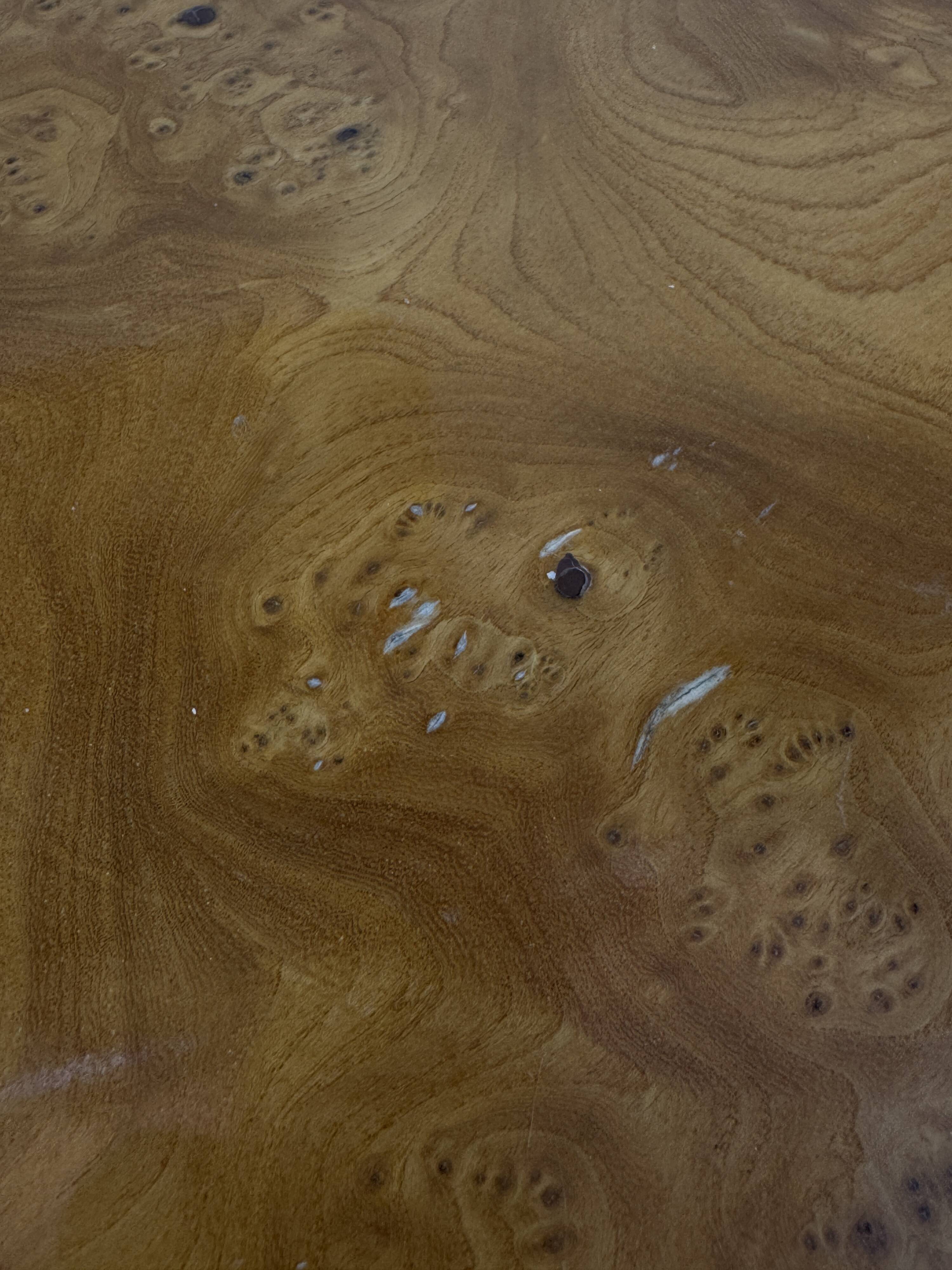 Veneered coffee table — varnished — 1970s design