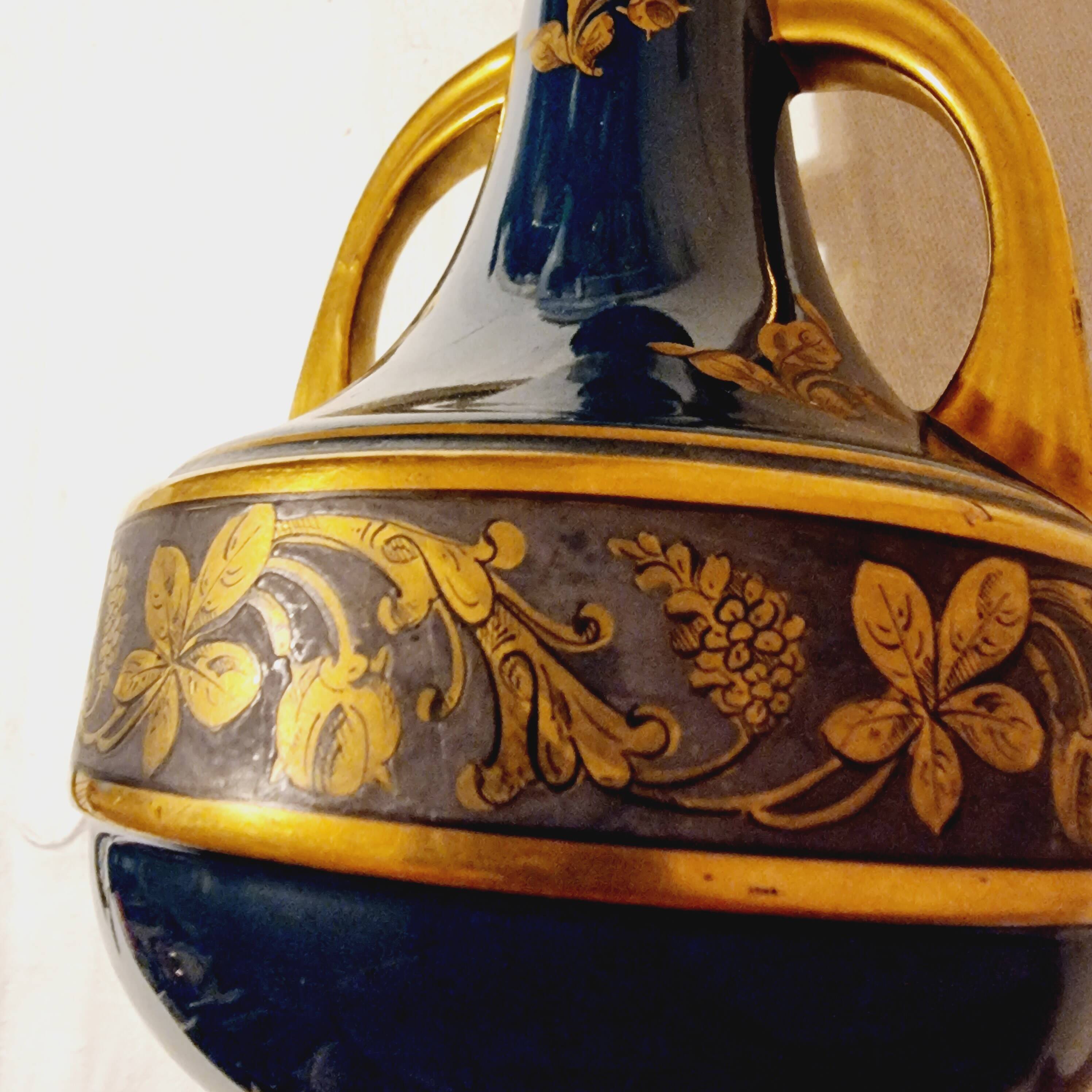 French Empire style vase from the 1920s by Jaget & Pinon