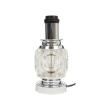 Lampe de table Ice Cube Peill Putzler Design Cristal Allemagne Années 70 Endommagé