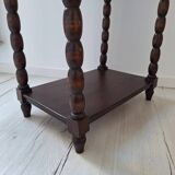 Side table with spool legs