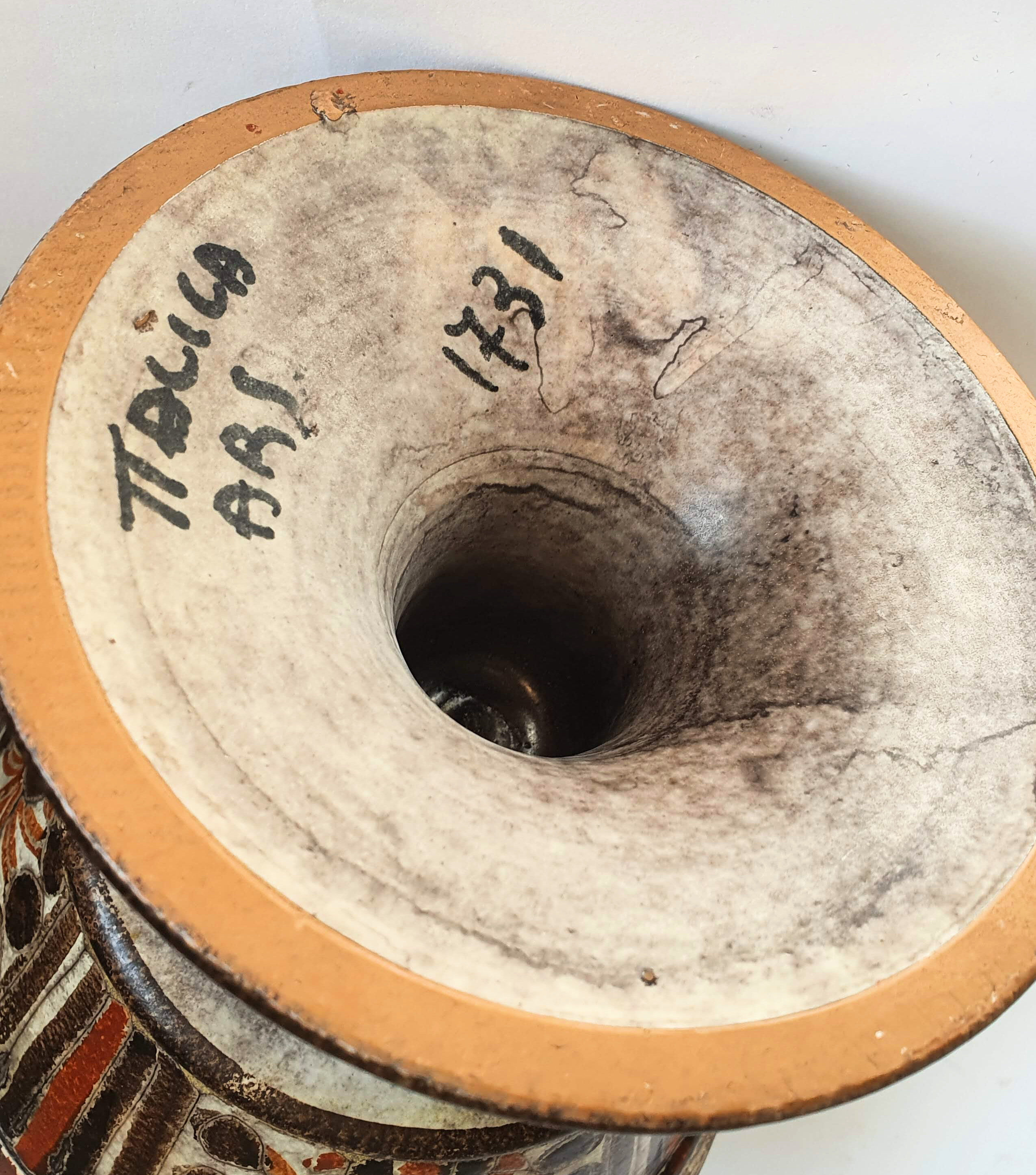 Ceramic candle holder, Italica Art, 50/60s