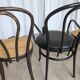Set of 4 Mix&Match Thonet Style Dining Chairs / Black Bentwood Cane Chairs
