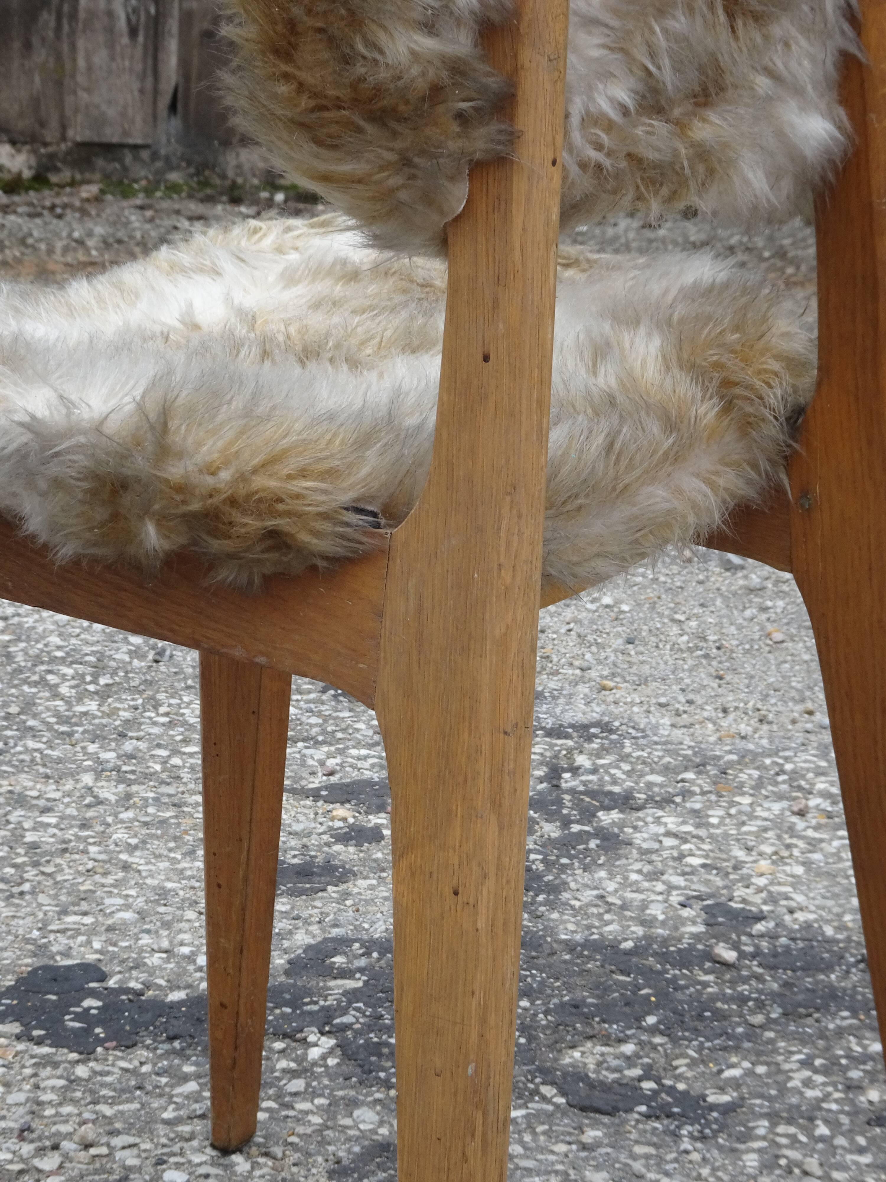 Chair by Roger Landault model 6517, Boutier edition, 1954.