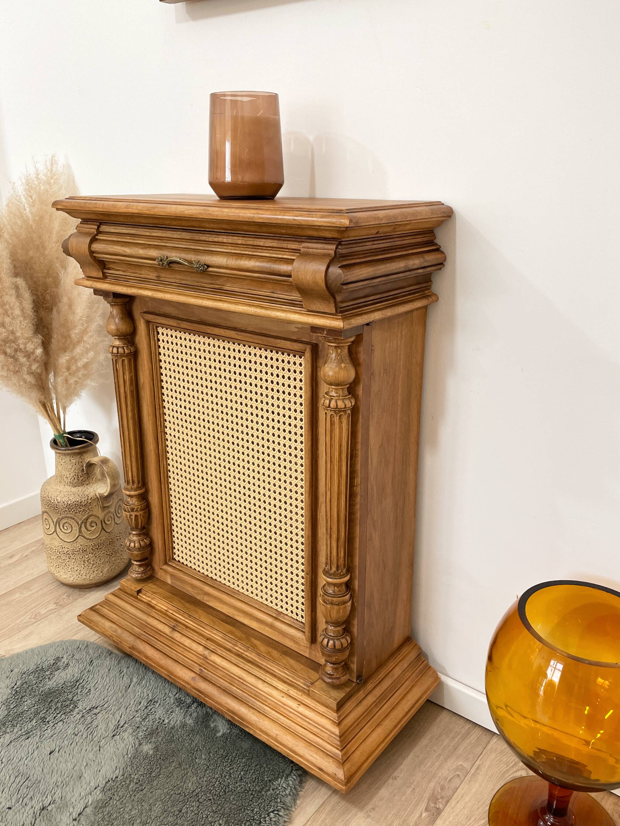 Napoleon III height walnut furniture - Double decoration