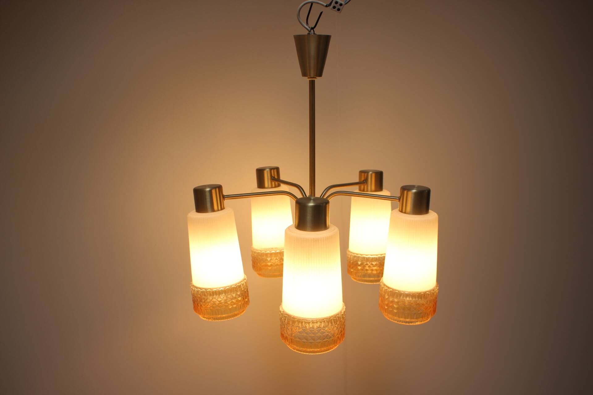 1970's Chandelier by VEB AKA Electric, Germany
