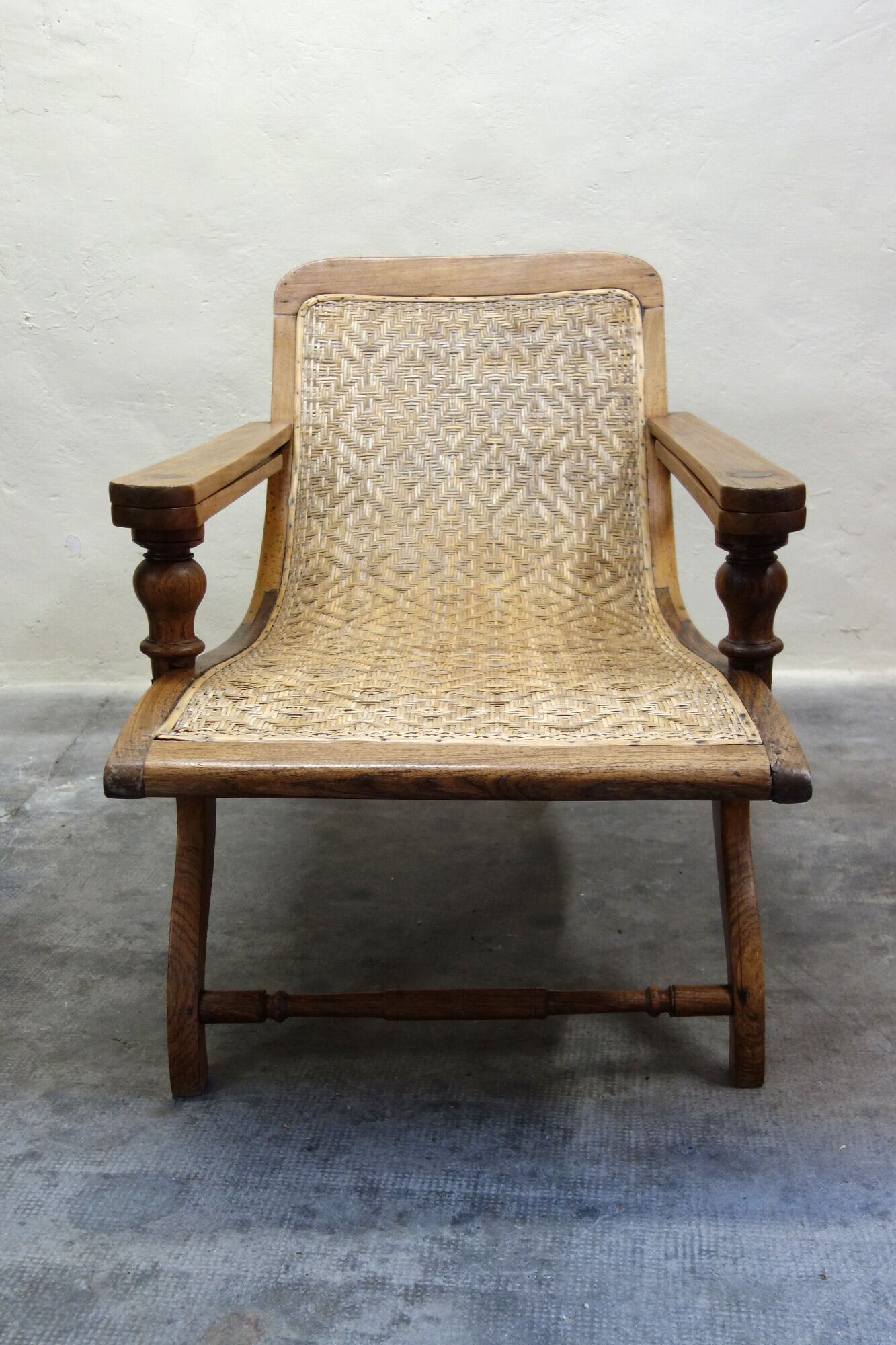 Former colonial armchair of planter late 19th century