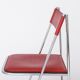 Tamara Folding Chair by Arrben Italy 1970s | Chrome Frame & Red Leather |