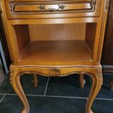 Pair of Louis XV style oak bedside table