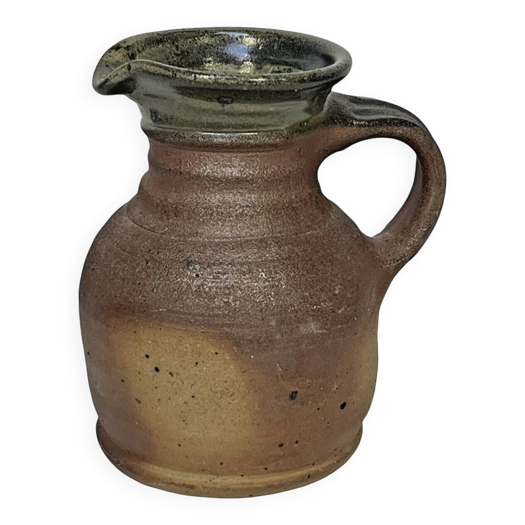 PIERRE DIGAN CERAMIC PITCHER STONEWARE 20TH CENTURY DESIGN 19cm/13cm