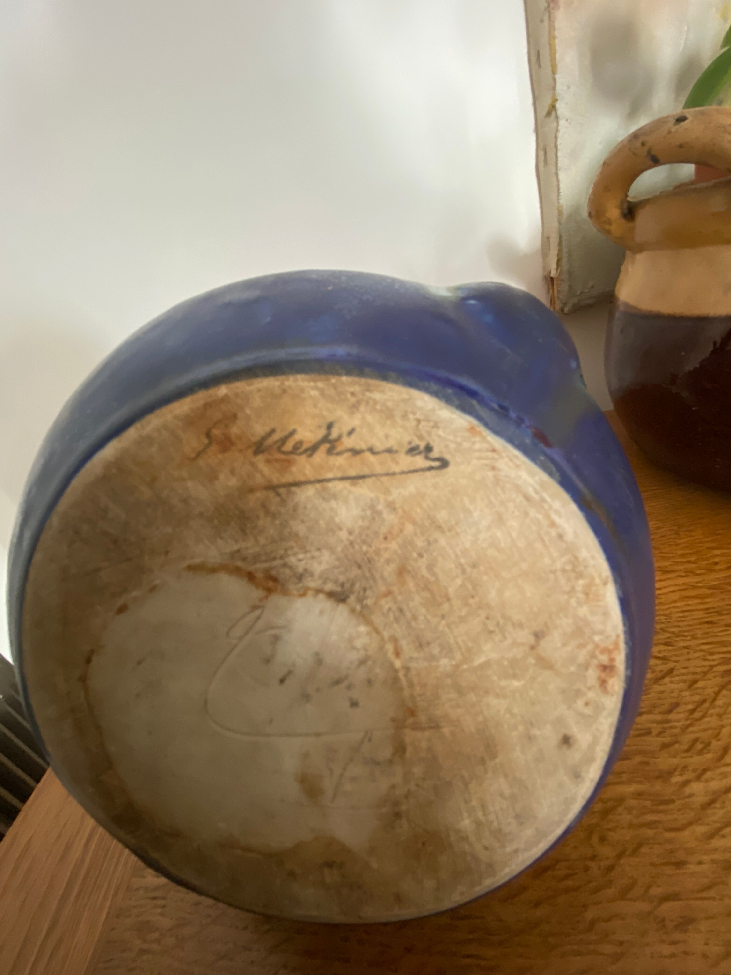 Vase in sandstone Méténier Gilbert