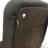 Pair velvet chairs & chrome, 1970