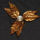 Applique florale de Willy Daro, style Hollywood Regency, 1970.