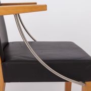 Set of 2 Inno Interior Oak Chairs, Armchair & Side Chair, Finnish 1990s