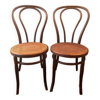 Pair of large Mundus bistro chairs