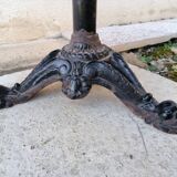 Vintage cast iron pedestal bistro table