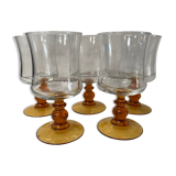 Set of 5 vintage glasses