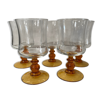 Set of 5 vintage glasses