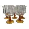 Ensemble de 5 verres vintage