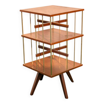 Vintage Mid Century Revolving Bookcase