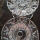 Pair of antique Arques crystal candlesticks