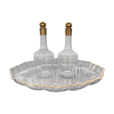tray carafes and glasses