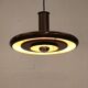 Brown vintage Fog & Morup pendant lamp: Hans Due Optima model, mid-century.