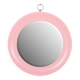 Italian pink mirror in the style of Artemide, 1970s
