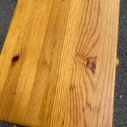 Solid pine bedside table with drawer 1990