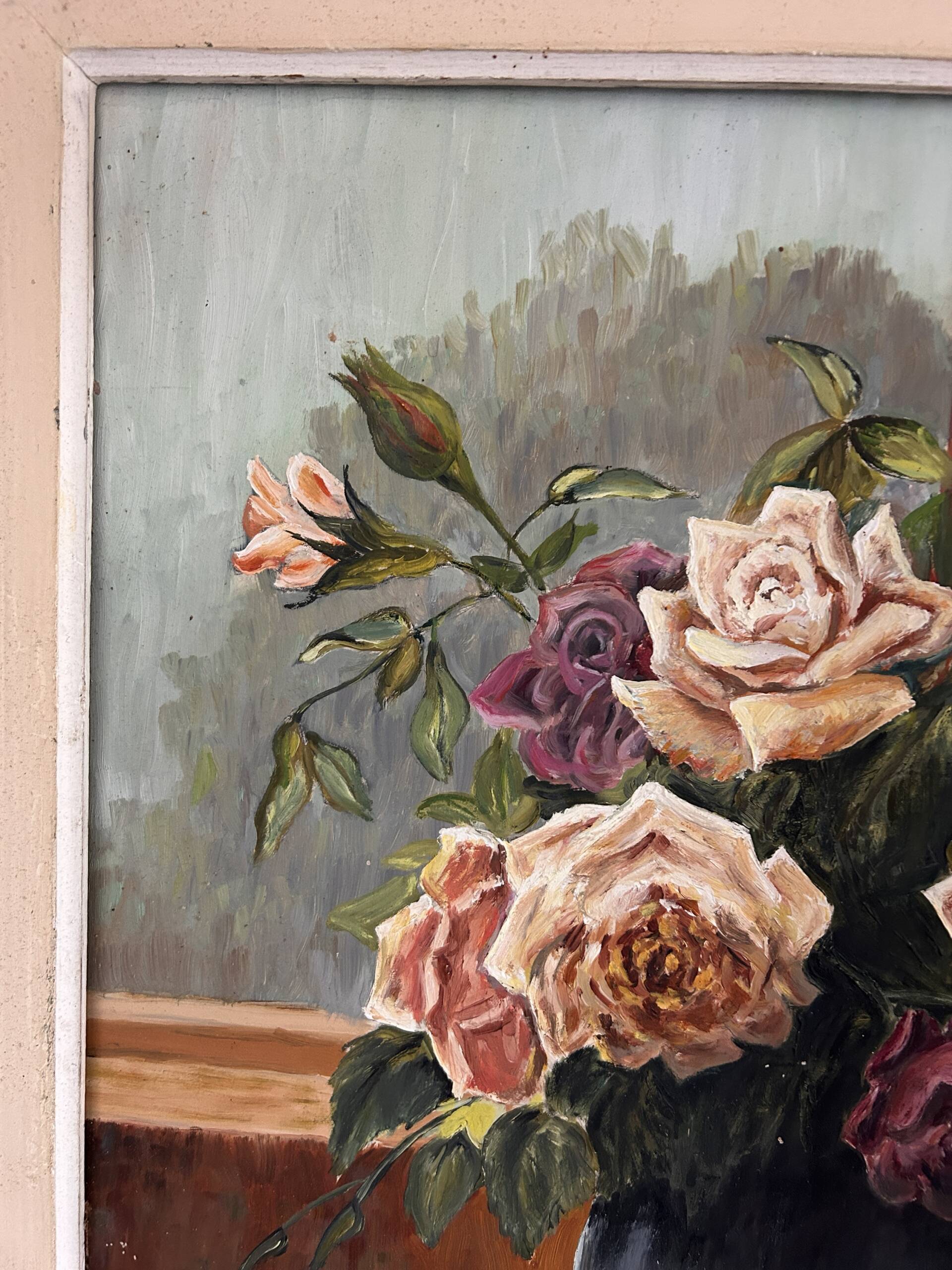 Bouquet of roses painting
