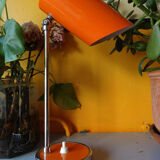 Years '50' orange metal desk lamp