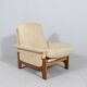 Fauteuil lounge scandinave du milieu du siècle avec ottoman, 1970