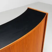 Erik Buch boomerang dry bar set in teak Dyrlund Denmark 1960