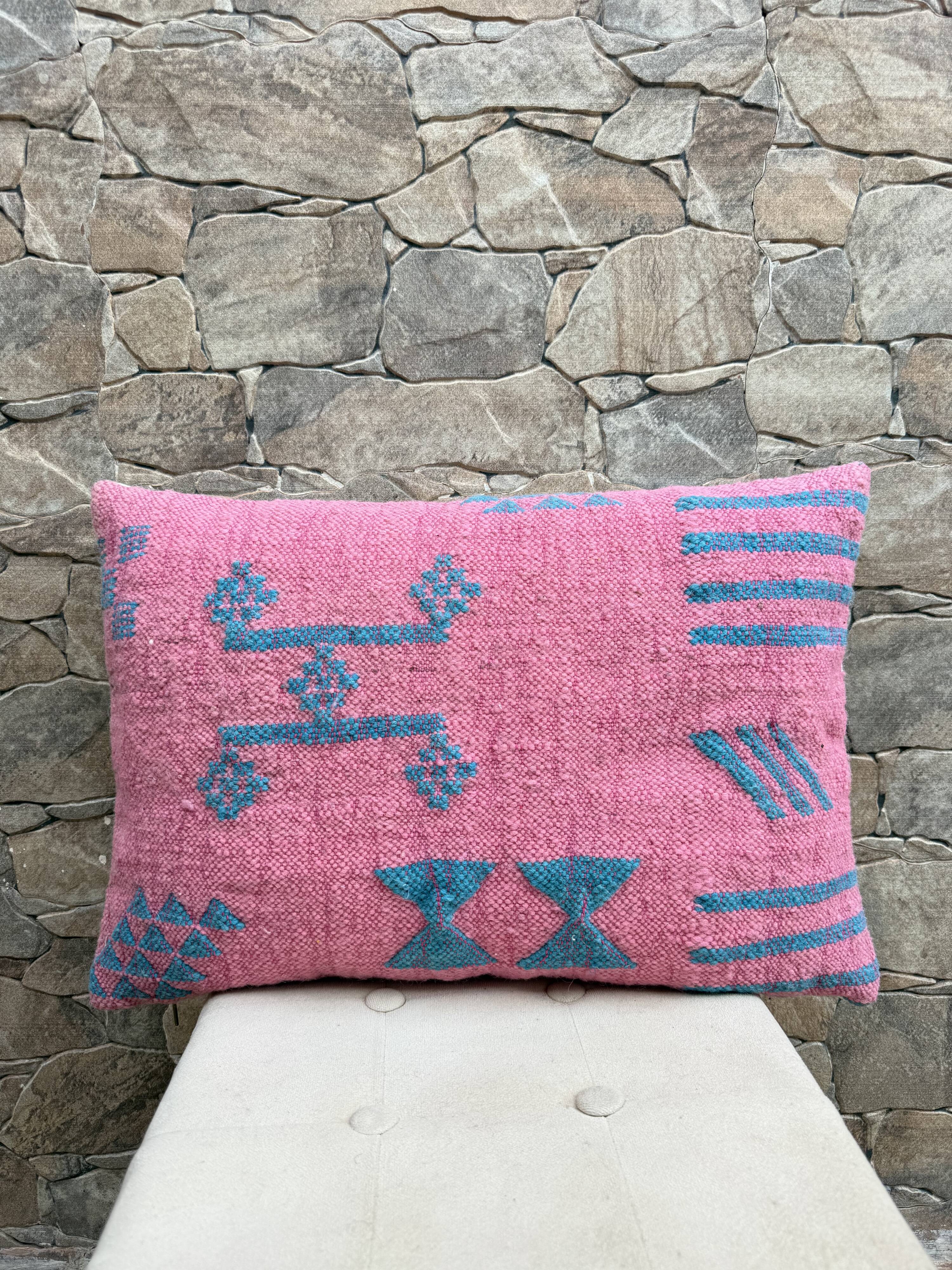 Moroccan pillowcase, Berber cushion cover, woven pillowcase