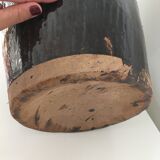 Asian jar in enamelled sandstone