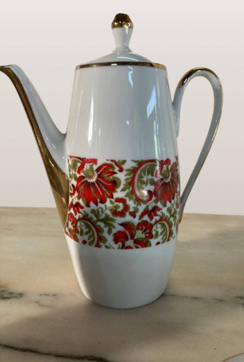 Porcelana coffee game, years 60. Game of 7