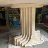 Table Carlo Scarpa in travertine