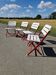 Set of 4 vintage folding chairs