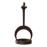 Brutalist style wrought iron lamp base, 1960