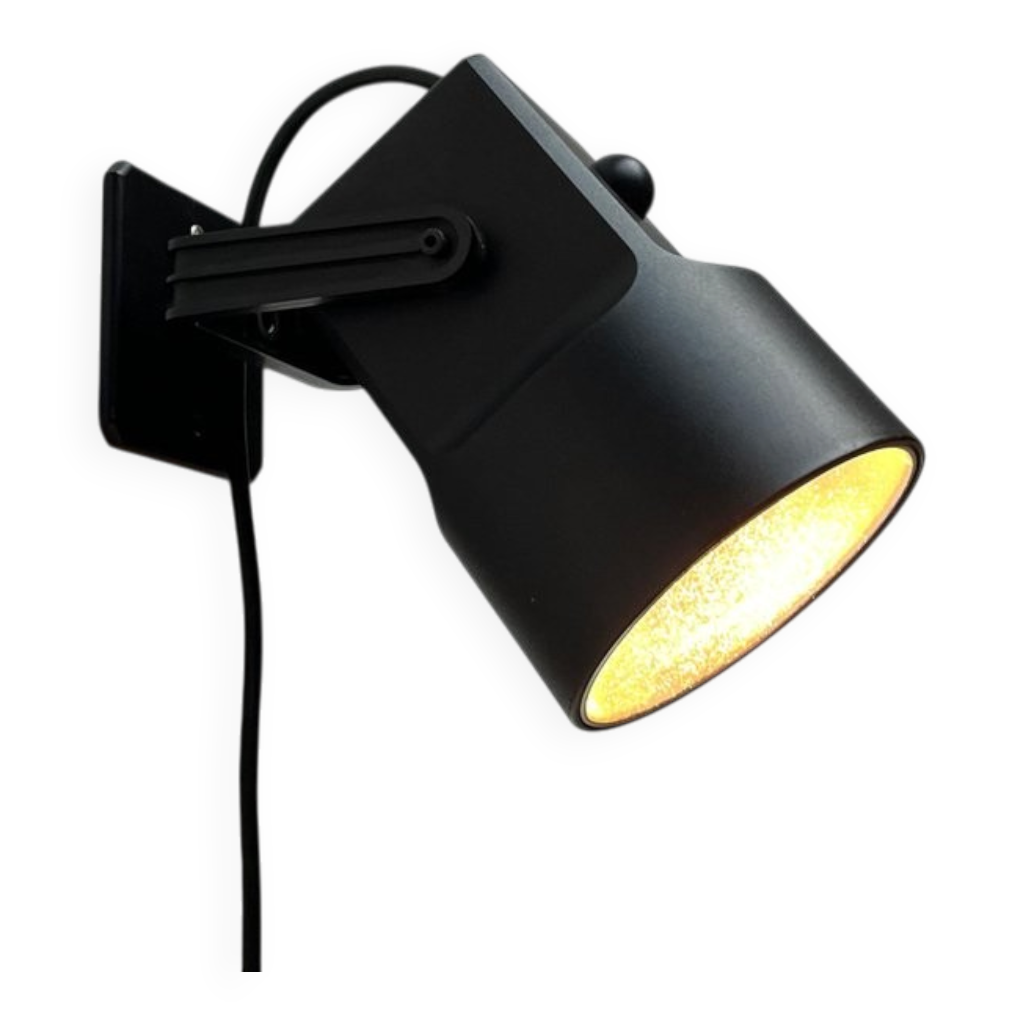 Danish vintage wall lamp Space Age model Lillebror by Bent Gantzel-Boysen for Louis Poulsen, 1970s.