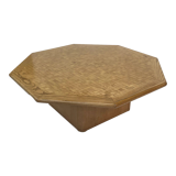 Vintage coffee table 1980s wood minimalist design