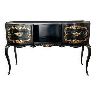 Black lacquered dressing table