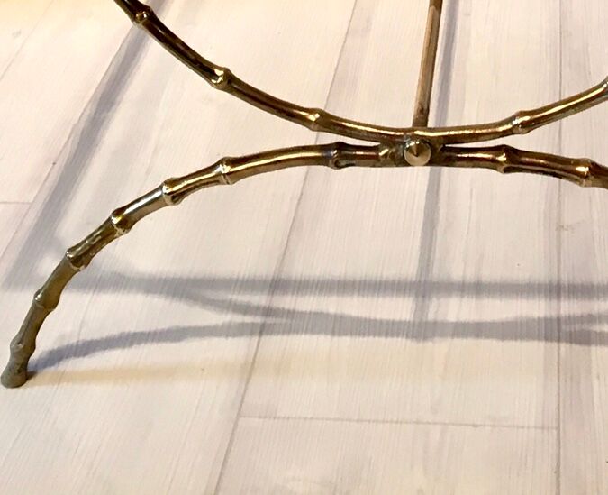 Bronze and glass coffee table, 1960s