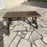 Brutalist wooden coffee table