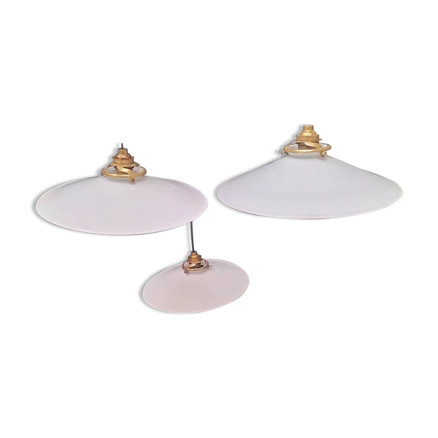 Opaline pendant lights