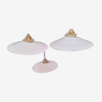 Opaline pendant lights