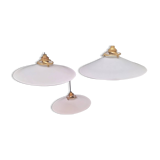 Opaline pendant lights
