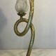 Cobra snake lamp in bronze
