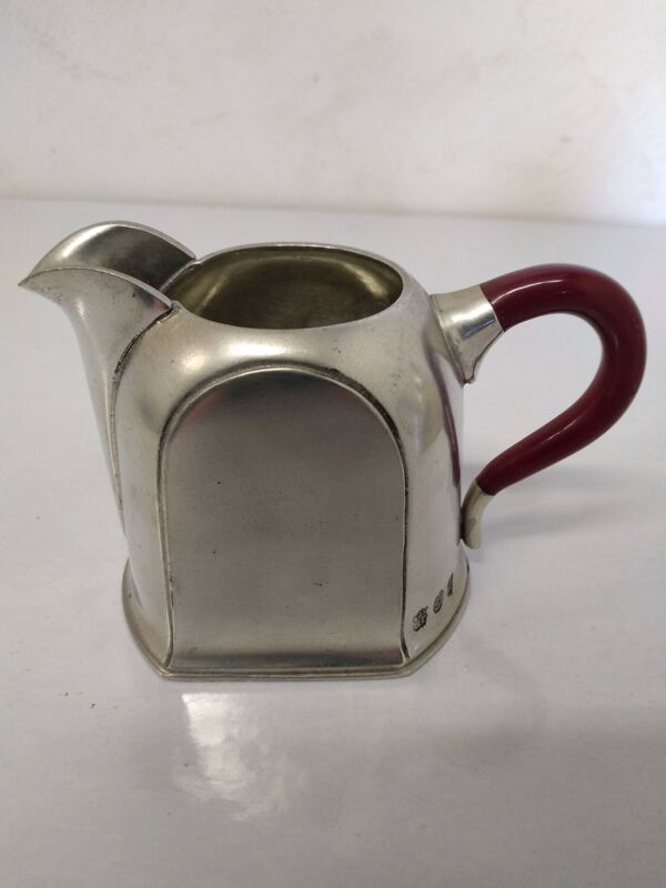 Service À Thé Et À Café Cosi Tabellini Century 24 Pewter Et Bakélite Rouge